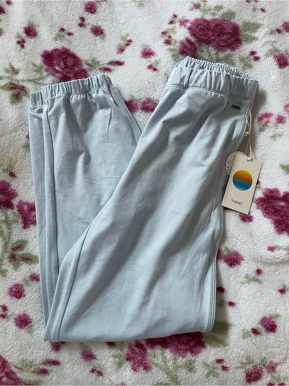 Vuori Pale Blue Joggers with Elastic Waist